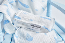 XL - Feather Swaddle - Baby Blue